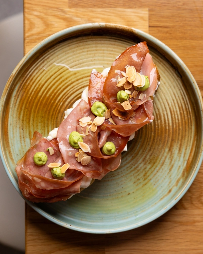 Mortadella Bruschetta